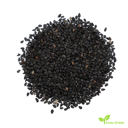 100 seeds of Black Sesame - SESAMUM INDICUM + Gift 5 seeds Sunflower