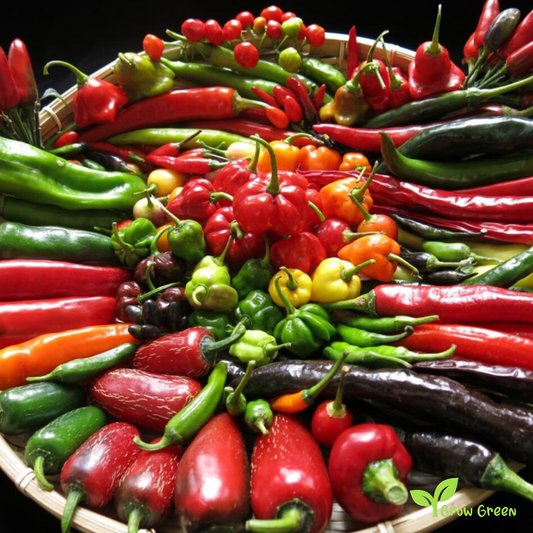 10 seeds of RED Scotch Bonnet Chilli - CAPSICUM CHINENESE + Gift 5 seeds of Sunflower