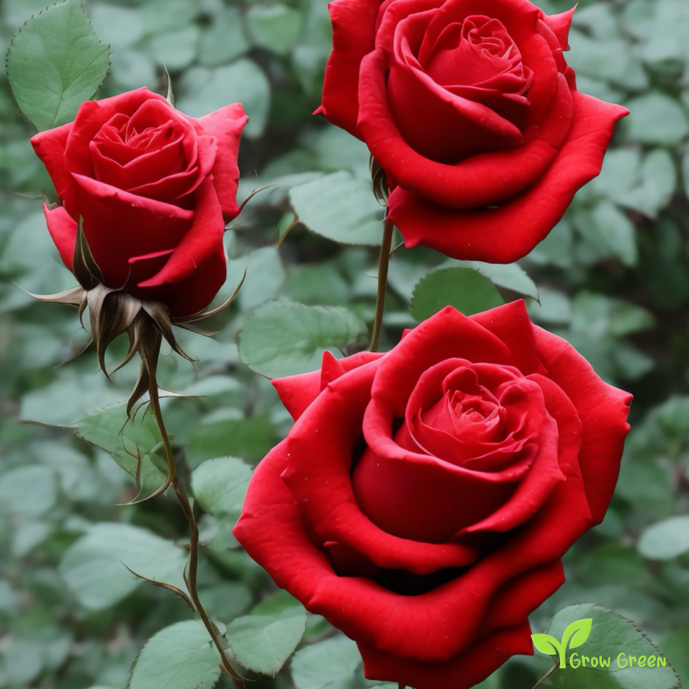 10 seeds of Red Rose - ROSA + 5 seeds of Sunflower