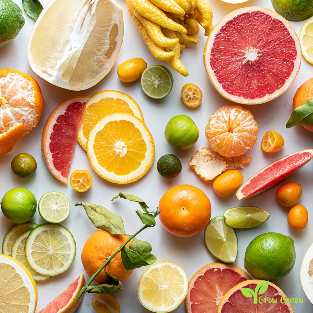 10 seeds of Mixed Citrus - 5x2pcs Each Variety Tree + Gift 5 seeds of Sunflower