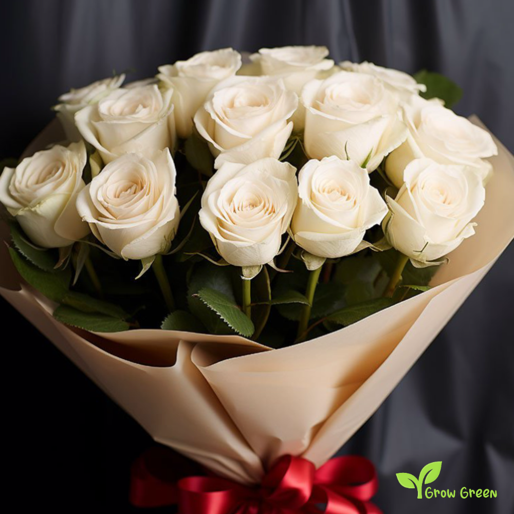 10 seeds of White Rose - ROSA + 5 seeds of Sunflower